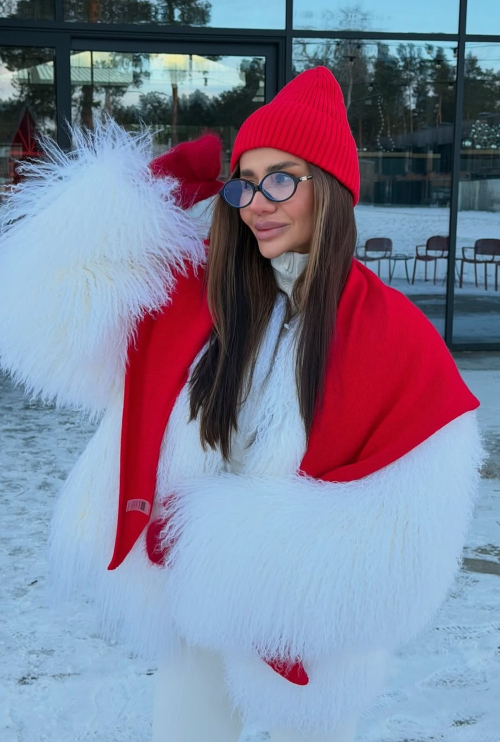 Maya Red Wool Hat