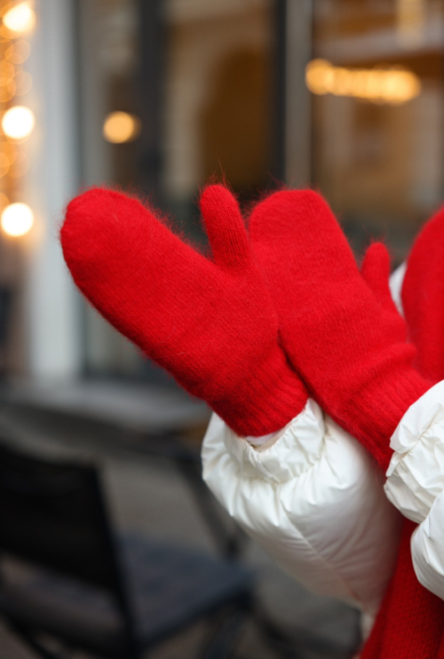 Рукавиці Пухнастик Калинові