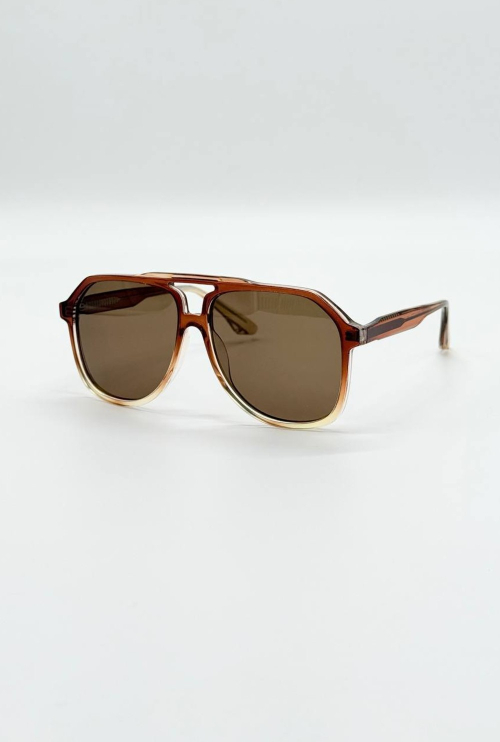 Moto Glasses Beige/Brown