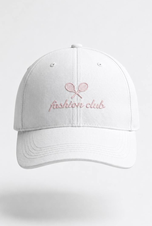 Кепка p з бавовни Fashion Club Біла/Рожевий