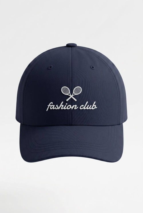 Кепка з бавовни Fashion Club Синій/Білий