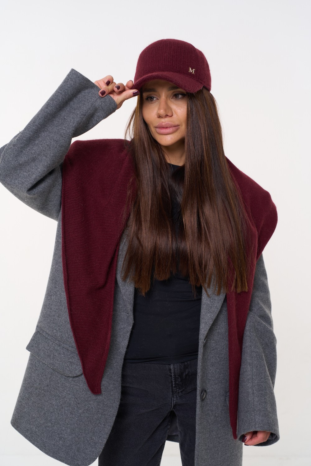 Bactus 77 with the addition of wool Burgundy