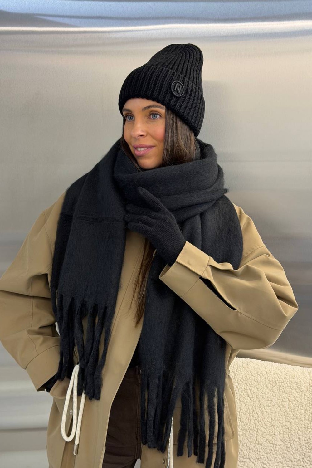 Bukle Scarf Black