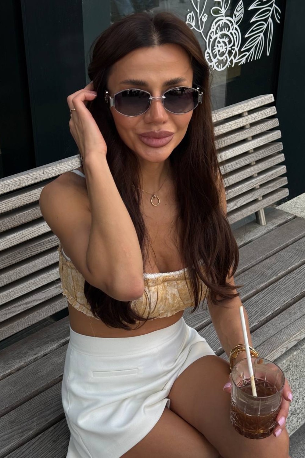 Окуляри застібка дужки Срібло/Чорний градієнт