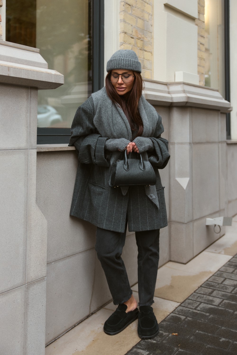 Wool hat with angora Madison T. Gray