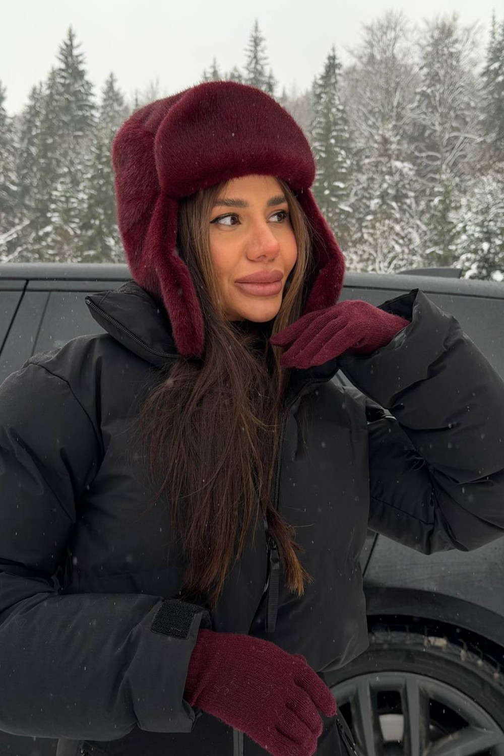 Вушанка Керолайн Марсала