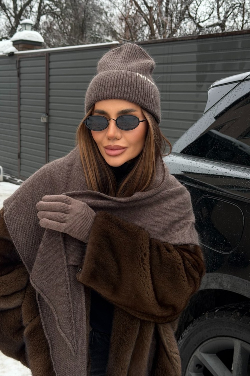 Naomi Mocha Wool Hat