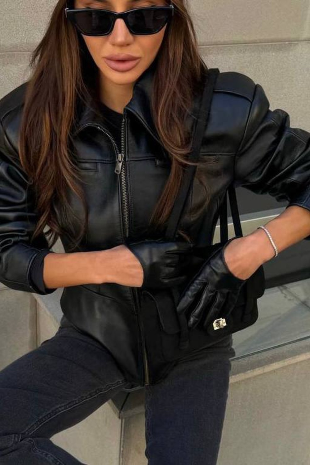 Перчатки Париж Чорні р.6.5