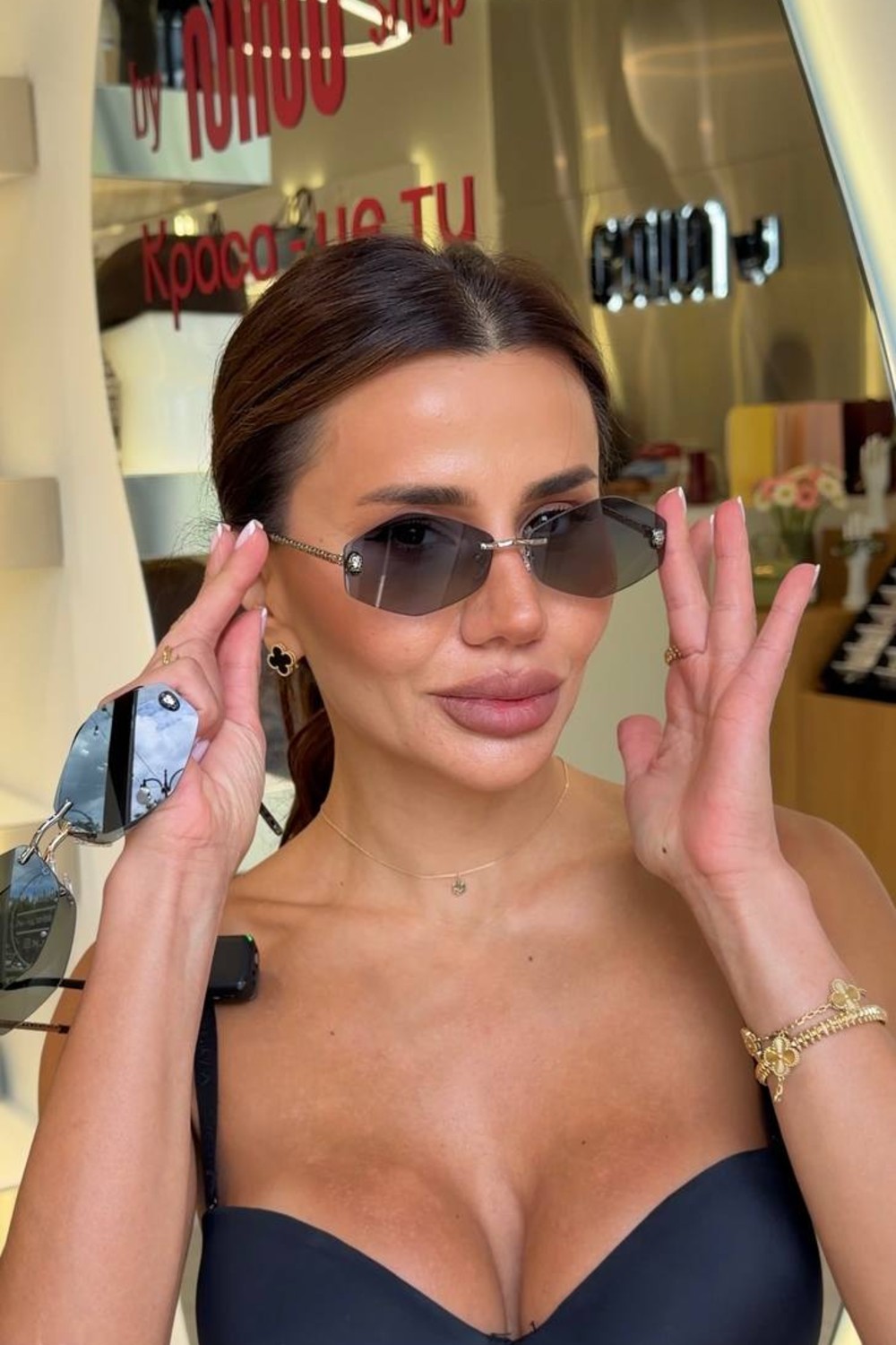 Окуляри Дані Золото/Чорні
